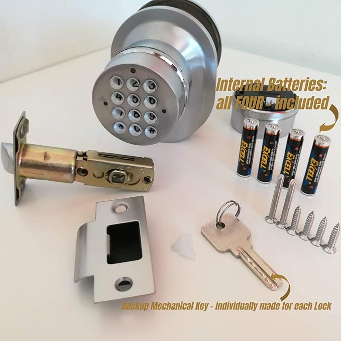 SoHoMiLL® Electronic Keypad Door Knob SoHo Mill® and Lock Set - Image 4