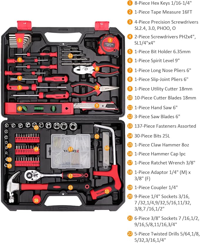 KingTool Home Repair Tool Kit - Image 2