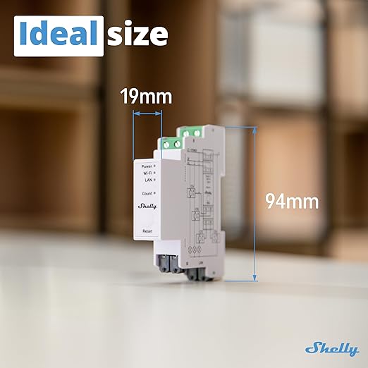 Shelly Pro 3EM | Wi-Fi & LAN, 3-Phase Smart Energy Meter | 2-Way Consumption | - Image 5