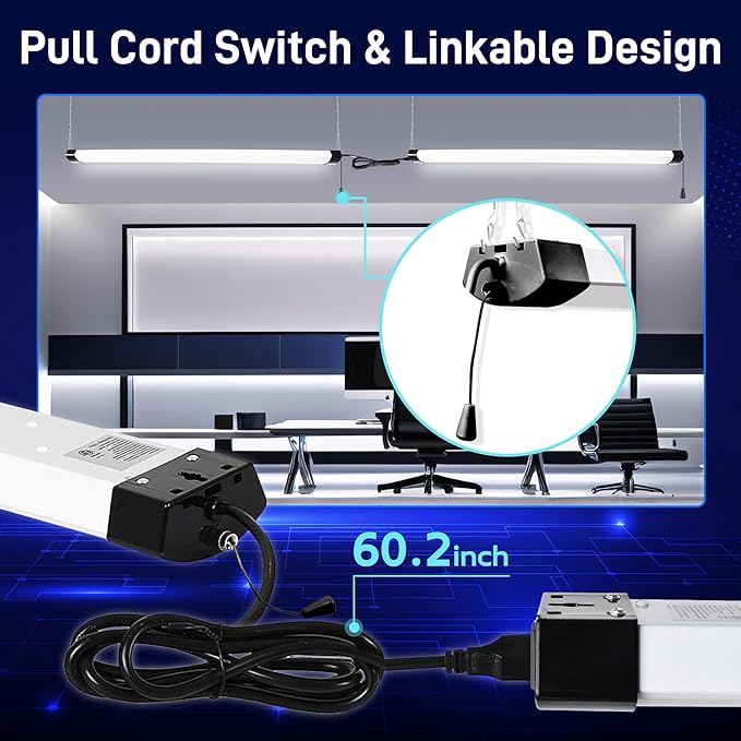 hykolity 4FT 70W LED Shop Light Linkable, 5000K Utility Shop Lights - Image 4