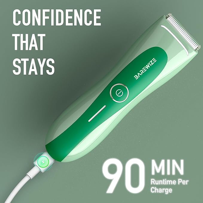 BAREWIZE Bikini Trimmer for Women, Electric Shaver for Women | LED Light - Image 7
