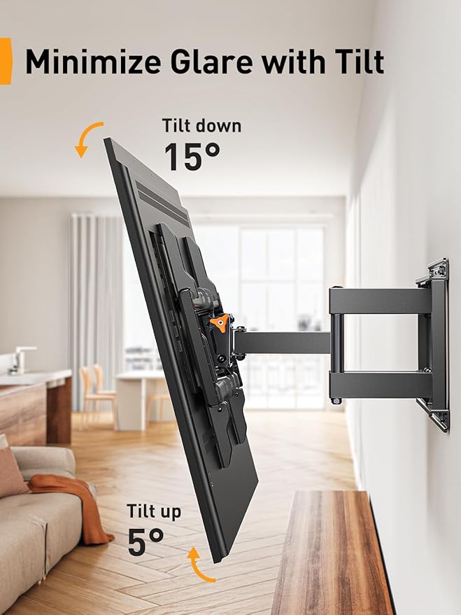 Perlegear UL Listed Full Motion TV Wall Mount - Image 6