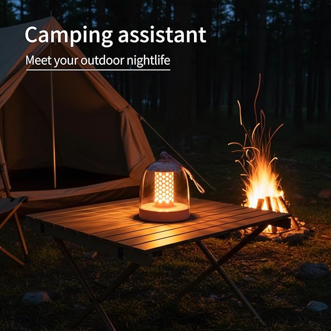 MKLK Camping Lantern, IPX4 Waterproof Touch Control LED Night Light, USB - Image 8