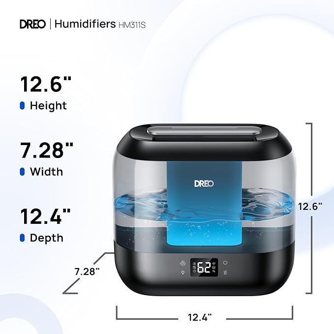 DREO Smart Humidifiers for Bedroom, Top Fill 4L Supersized Humidifier Large Room - Image 9
