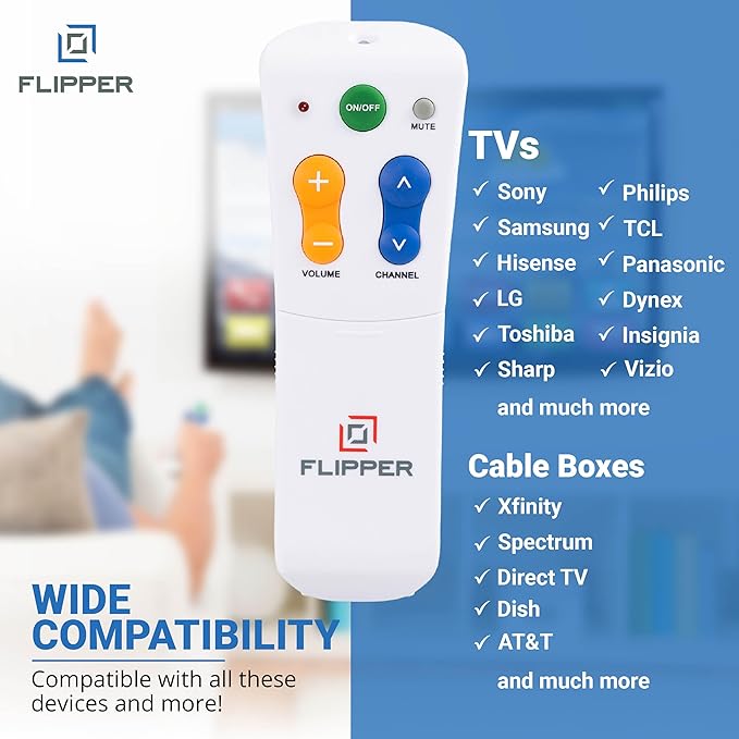 Flipper Big Button Universal TV Remote - Image 3