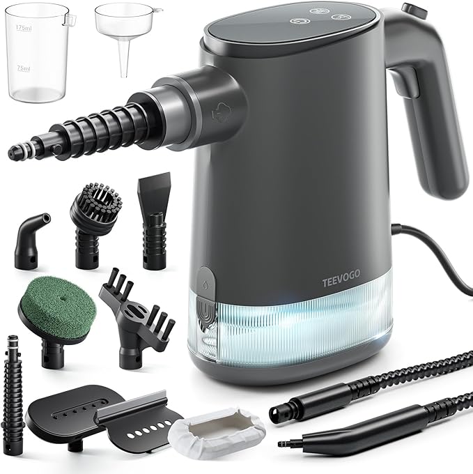 TEEVOGO Handheld Steam Cleaner for Home, Portable Steamer Cleaner by TEEVOGO