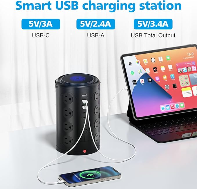 Tower Power Strip Surge Protector - Image 5