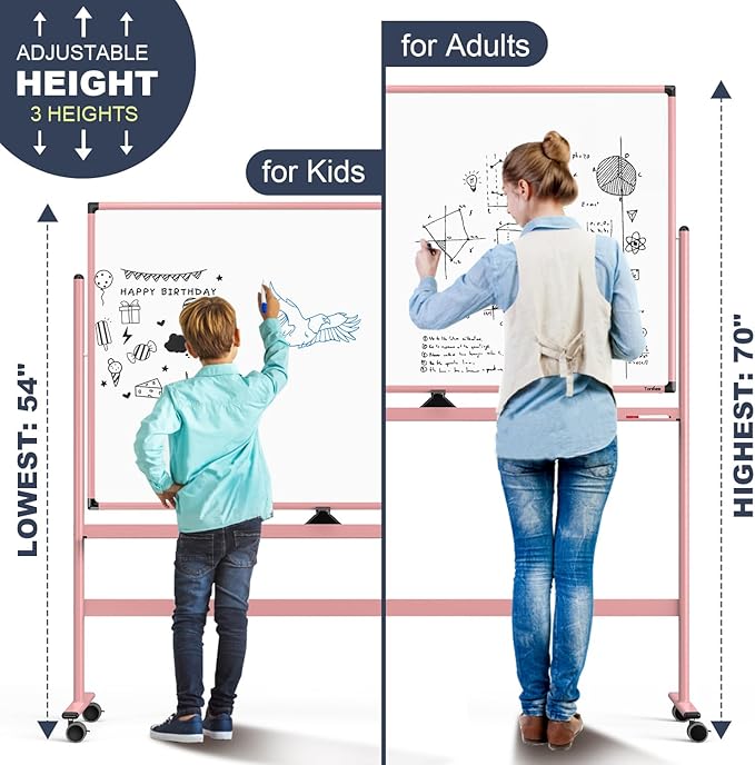 Mobile Whiteboard, 48x32 Inches Dry Erase Board - Image 2