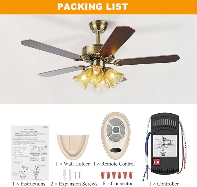 Universal Ceiling Fan Remote Control Kit Replacement - Image 7