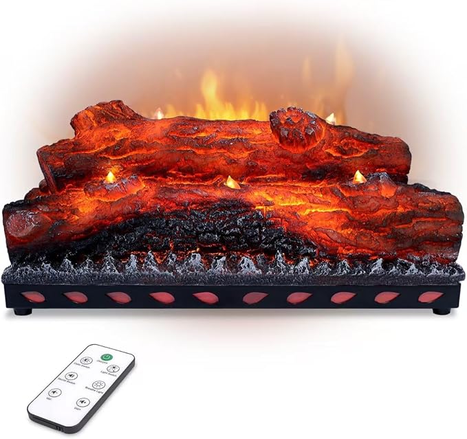 Electric Fireplace Logs Realistic Flame Effect Candle LED Flame Light USB by Dainiqukanhai