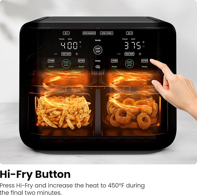 Chefman 6 Quart Dual Basket Air Fryer - Image 6