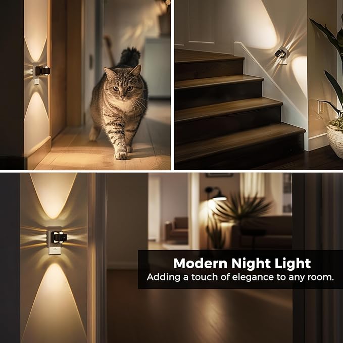 L LOHAS LED Night Light Projector, Night Lights Plug into Wall, Dusk to Dawn - Image 5