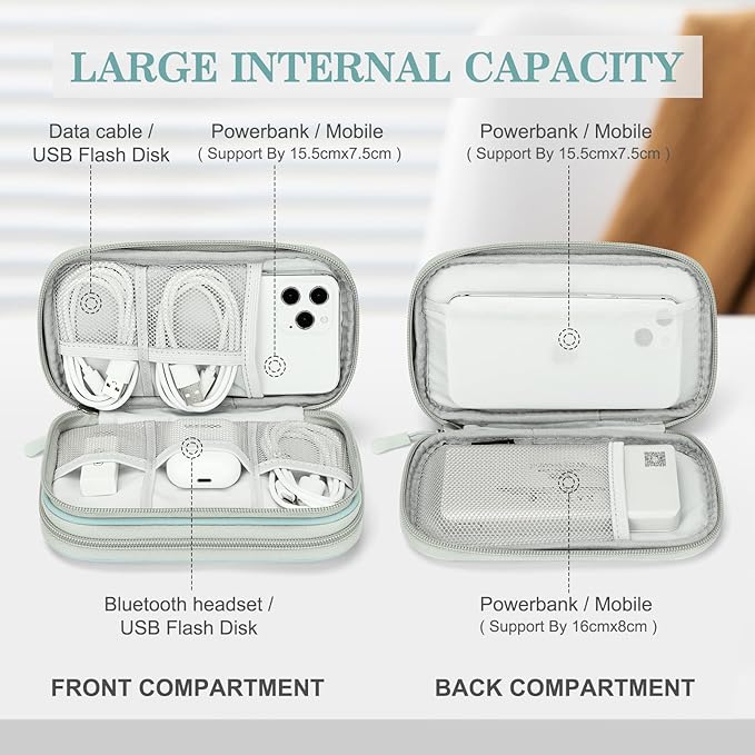 FYY Electronic Organizer, Travel Cable Organizer Bag Pouch Electronic - Image 3