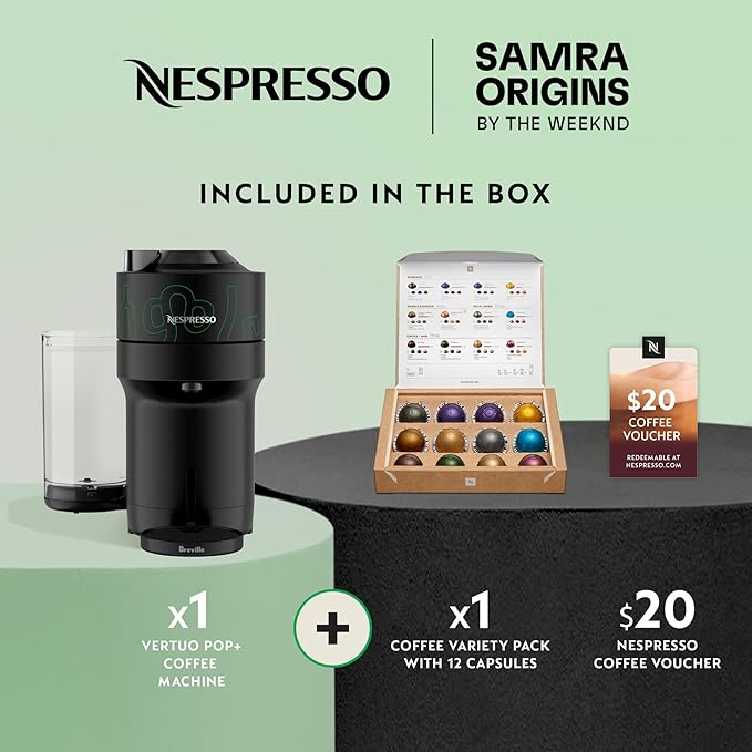 Nespresso Vertuo Pop+ Coffee and Espresso Maker by Breville, Samra Origins by - Image 3