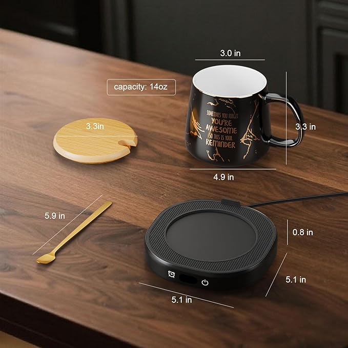 Coffee Mug Warmer, You are Awesome Mug - Image 6