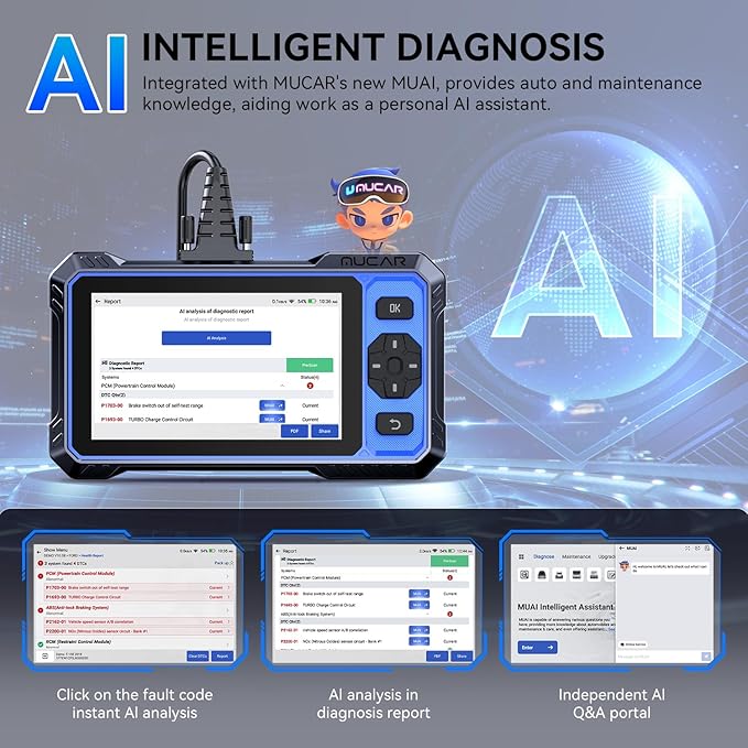OBD2 Scanner, MUCAR 682 AI-Assisted Car Diagnostic Tool, Automotive - Image 2