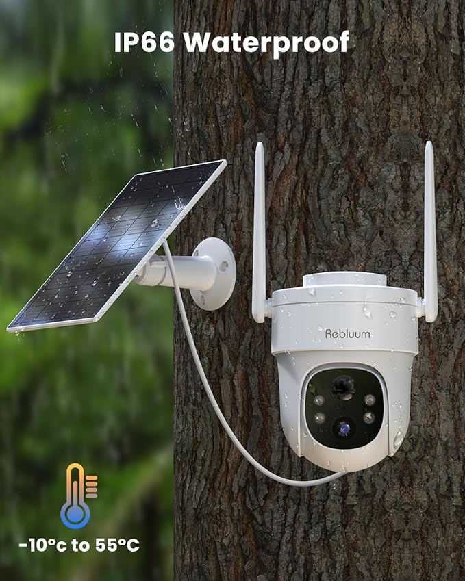 Rebluum Security Camera Outdoor Wireless, 3K/5MP Solar Camera Outdoor Wireless - Image 5