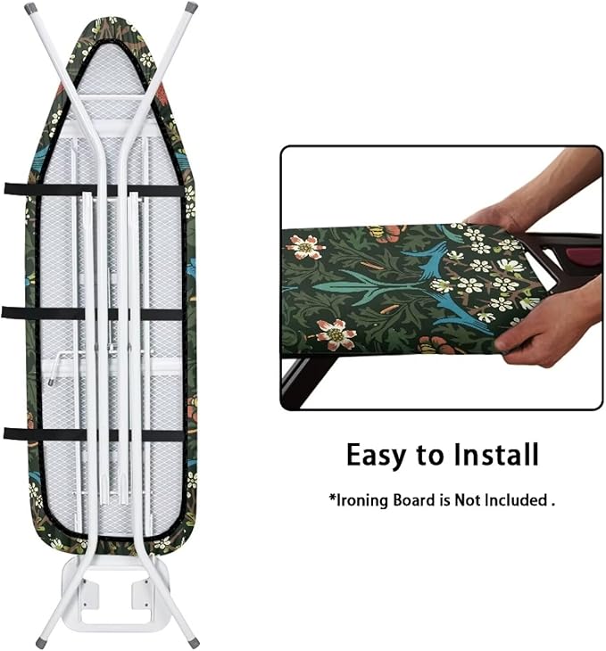 ZCFYGDX William Morris Ironing Board Cover Nylon Buckle Fastening Easy to - Image 4