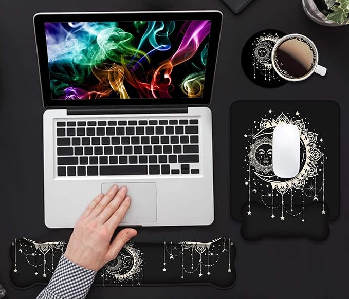 Wrist Rest Support Ergonomic Gel Mouse Pad and Memory Foam Keyboard Set - Image 7
