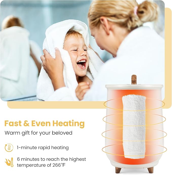 Tangkula Towel Warmer Bucket, 23L Large Luxury Bucket-Style Towel Warmer - Image 3