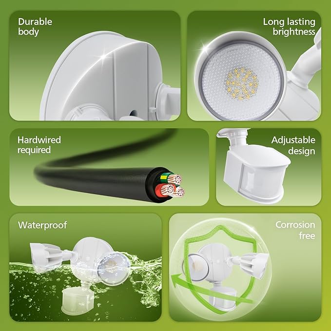 Philips 44W 4200 lm LED Security Light Outdoor w/PIR Motion Sensor, 5000K - Image 2