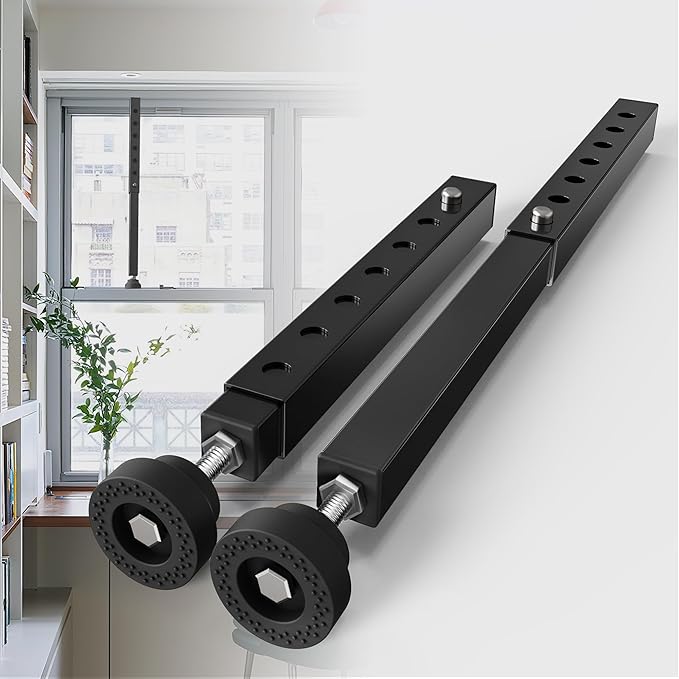 Gadgetzan 1 Pack Window Security Bars Adjustable 11"-18", Portable Short by Ourproductsarededicatedtobringingyouconvenience