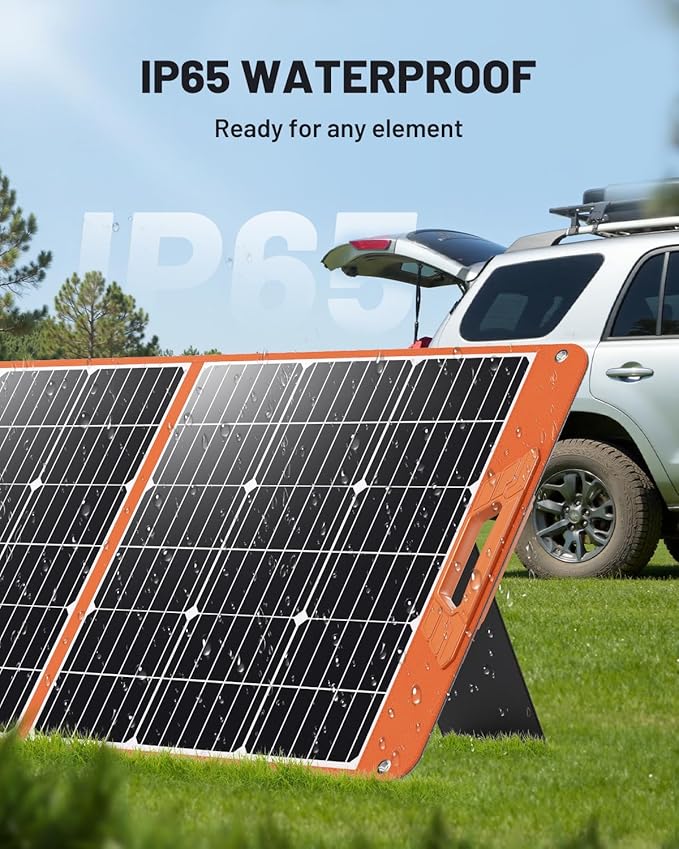 100W Portable Solar Panel for Power Station, 19.8V Foldable Solar Charger - Image 9