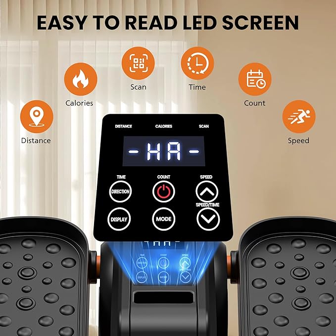 Under Desk Elliptical Machine, Quiet & Portable Electric Machine Seated Pedal - Image 3
