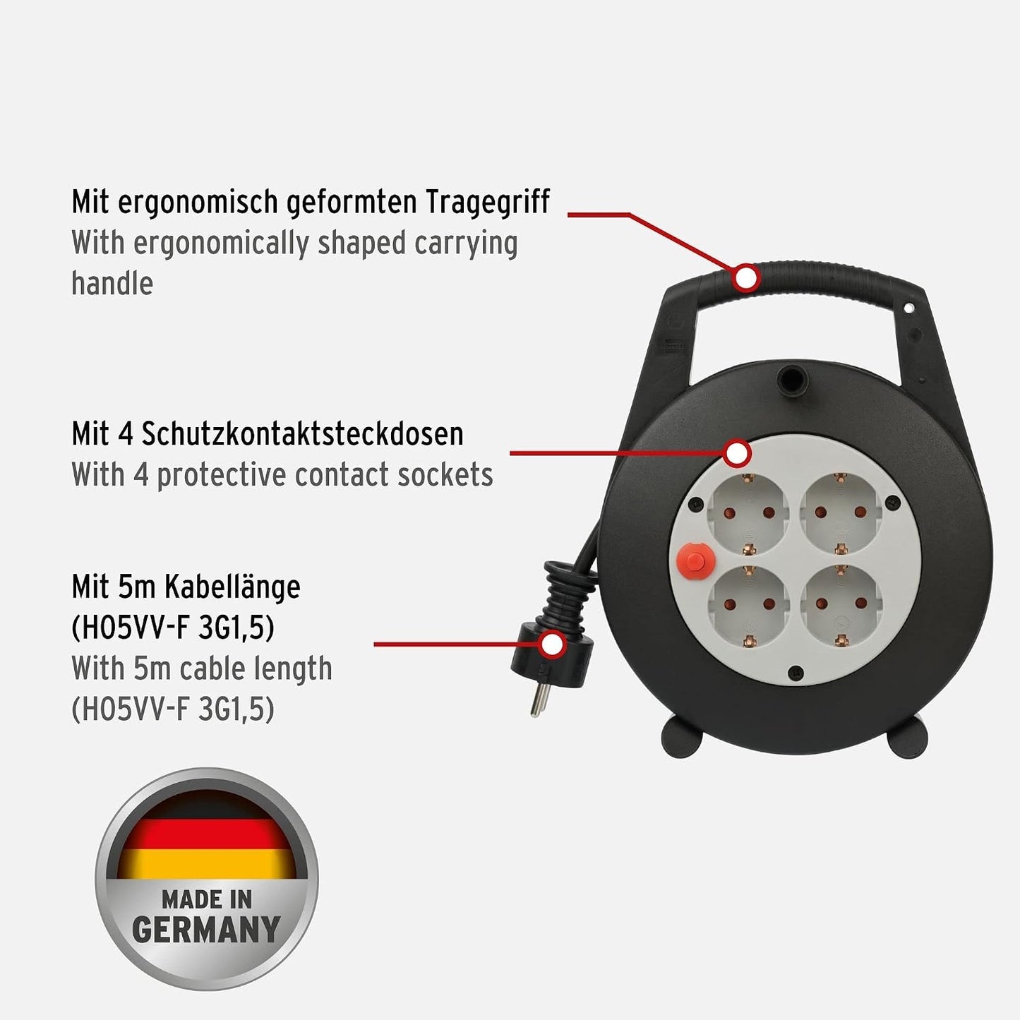 4 Protective Contact sockets