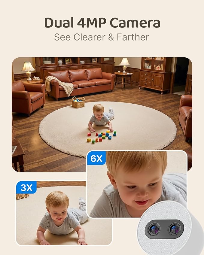 Simsky Split Screen Video Baby Monitor - Image 3