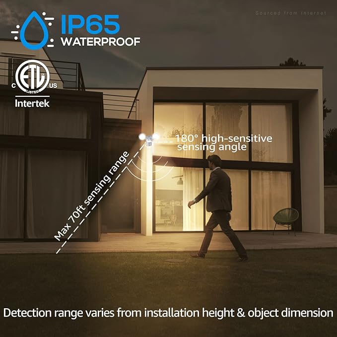 LEONLITE COB LED Security Light, Motion Sensor Outdoor Lights, Dusk to Dawn - Image 3