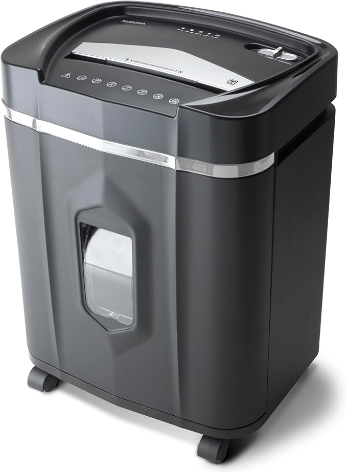 Aurora High-Security 12-Sheet Micro-Cut Paper/CD and Credit Card Shredder - Image 7