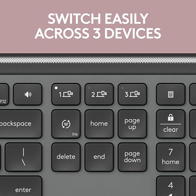 Logitech Signature Slim K950 Wireless Keyboard, Sleek Design, Switch Typing - Image 3