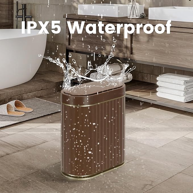 ELPHECO Bathroom Motion Sensor Trash can 2 Gallon Automatic Garbage Can - Image 5