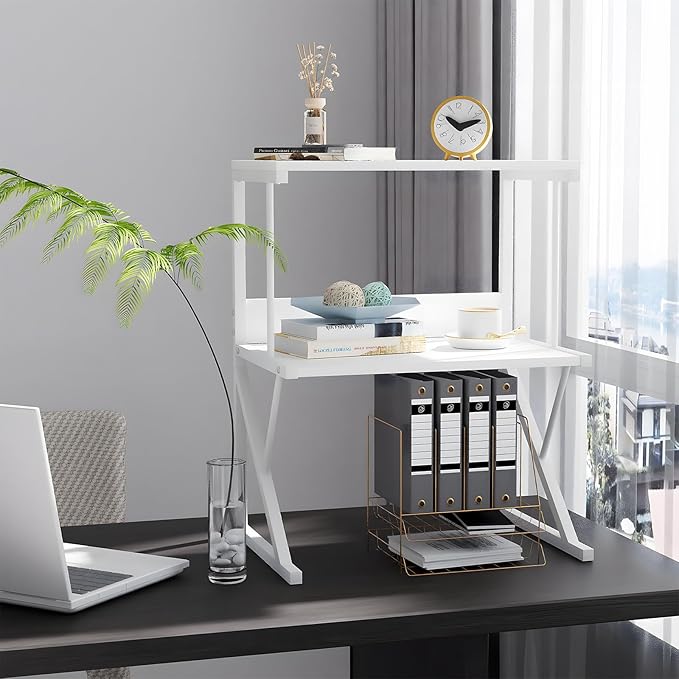 aboxoo Printer Stand for Desk, Desktop Printer Shelf Large 3-Tier Multi-Purpose - Image 8