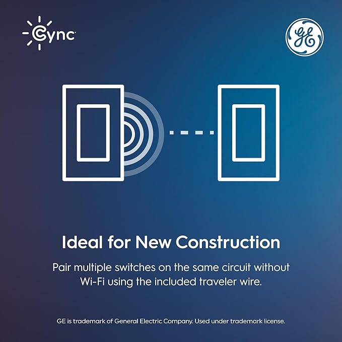 GE Cync Paddle Dimmer Smart Switch, Highly Customizable Dimmer Switch, Works - Image 5