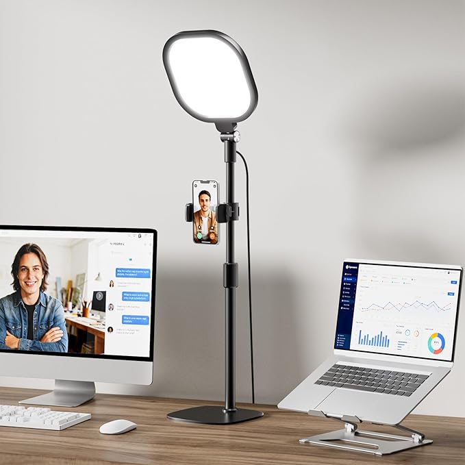 Video Conference Lighting for Zoom Meeting, Ring Light for Desk by LitONES