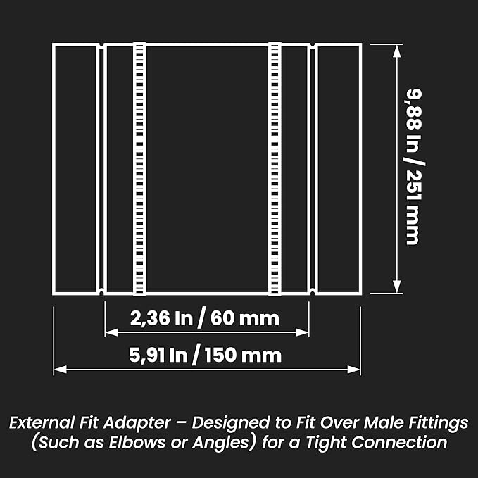 Repa Market 10" Inch Flexible Vibration And Noise Reducing Coupler - Image 2