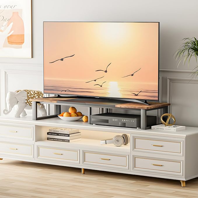 aboxoo 47" TV Riser for 32-60 inch TV, TV Riser Stand Shelf, Tabletop TV Stand - Image 3