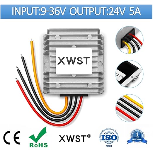 DC DC Stabilizer 9V-36V to 24V Boost Buck Converter Power Supply 5A 120W - Image 2