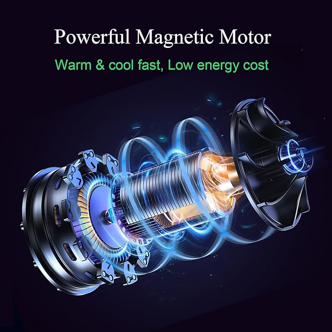 Bladeless Heater and Fan Combo, 1400 Watt Heater Fan and 40 Watt Cold Fan - Image 3