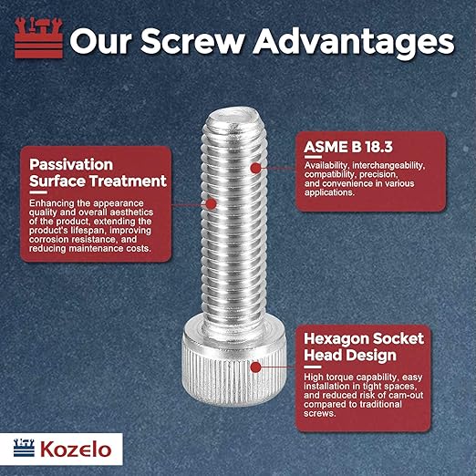 Kozelo 10pcs Socket Head Cap Screws - Image 3