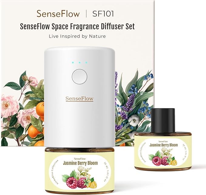 SF101 Pro Plug In Air Freshener, Waterless Essential Oil Diffuser, Non-Toxic by SenseFlow