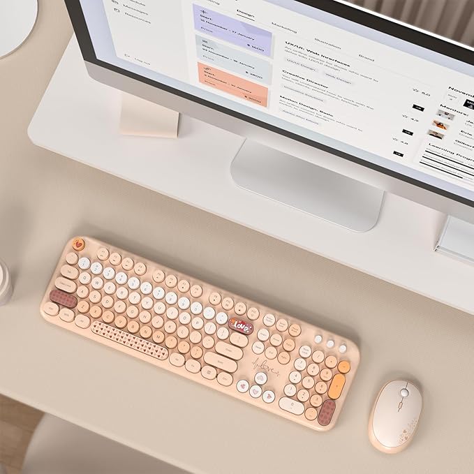 MOFII Wireless Keyboard and Mouse Combo, Full Size 2.4G Plug and Play - Image 7