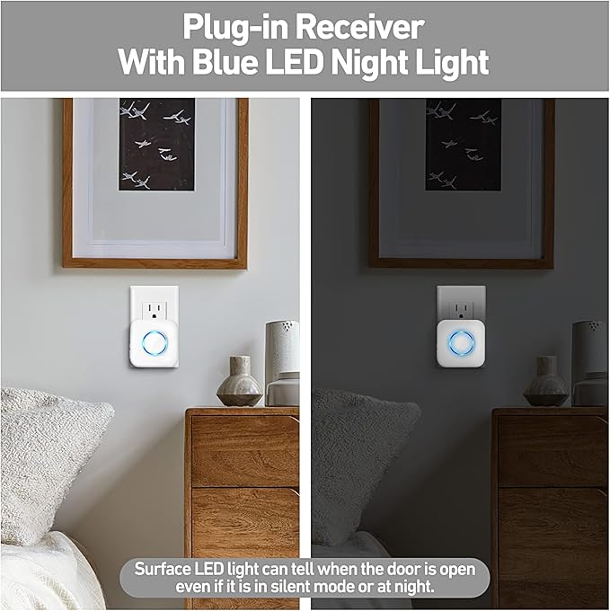 Door Chime, Satisure Door Sensor Chime When Door Opens, Door Entry Alarm - Image 9
