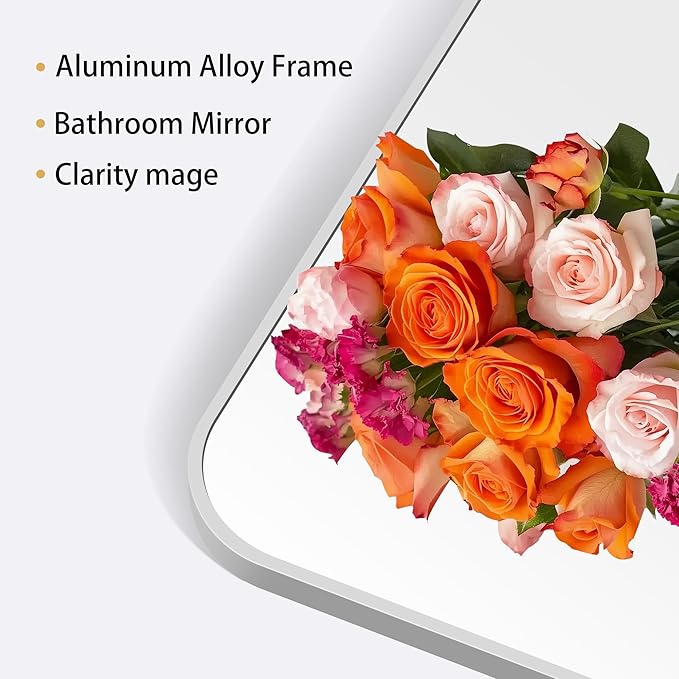42" x 42"Bathroom Mirror, Decorative Rectangular Vanity Mirror - Image 5