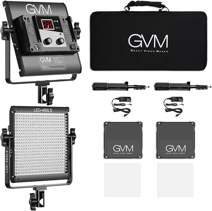 GVM 2 Pack LED Video Lighting Kits - Image 8