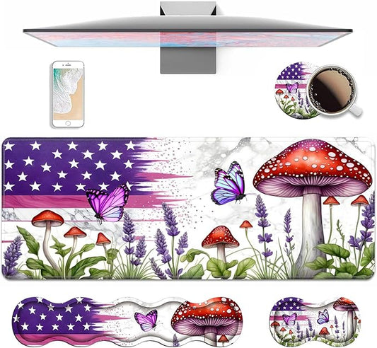 4 in 1 Ergonomic Keyboard Wrist Rest & Mouse Pad Wrist Rest Set, Large XXL by Unknown
