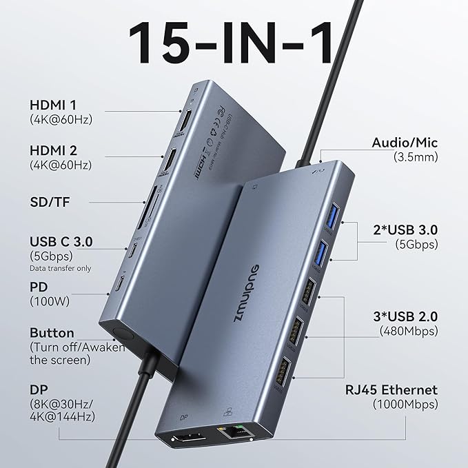 USB C Laptop Docking Station - Image 2