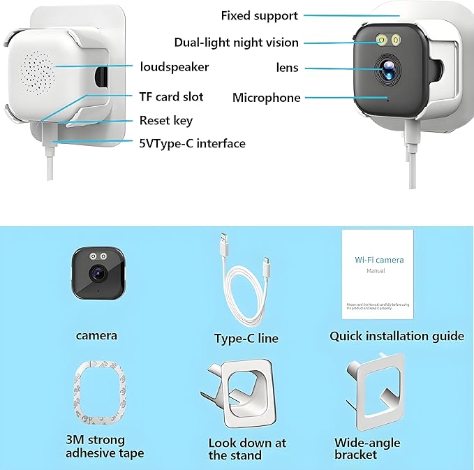 HURRISE 2K Window Camera, WiFi Indoor Cameras - Image 3